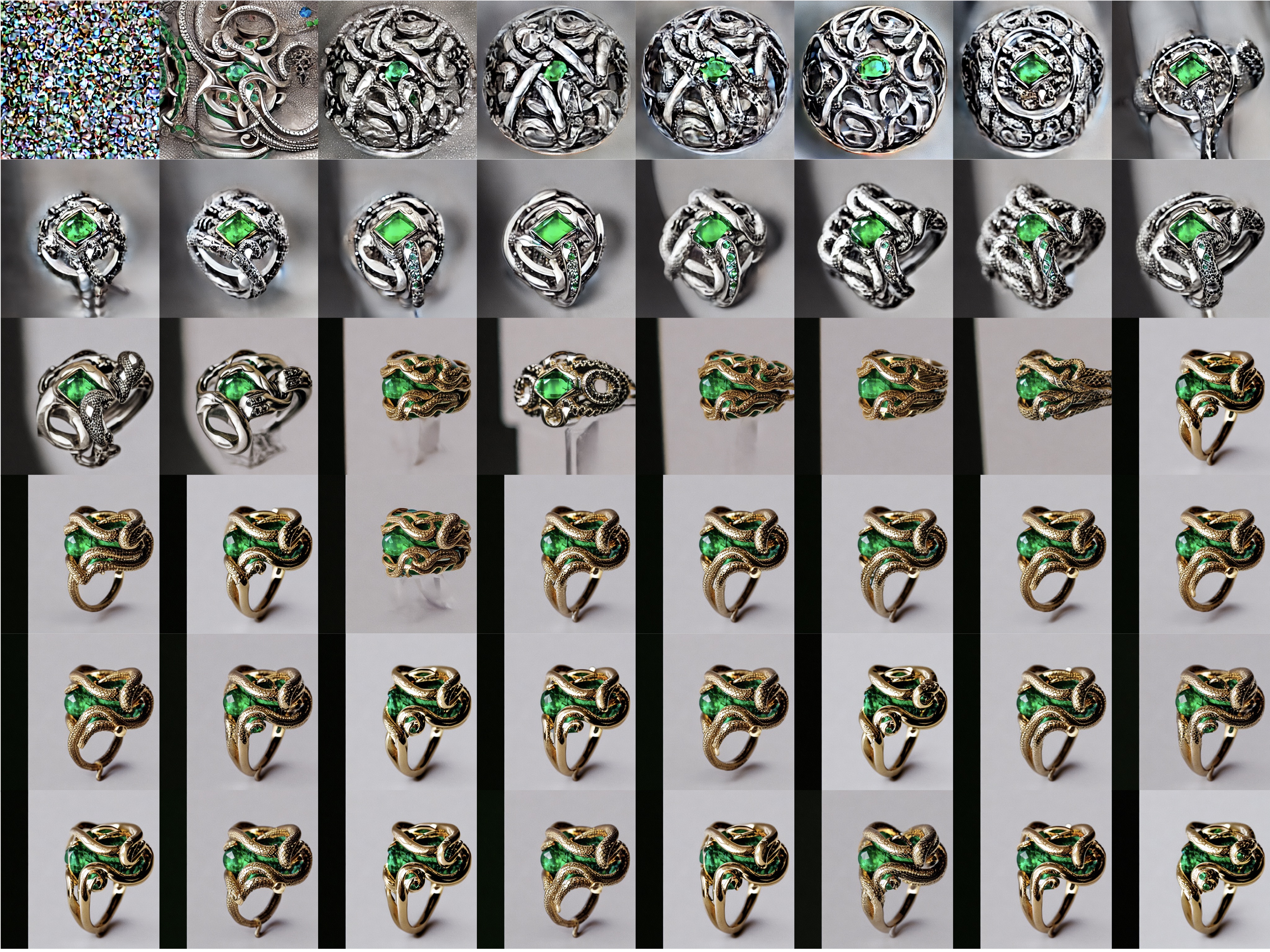 This image displays all images in the gif above in a grid.